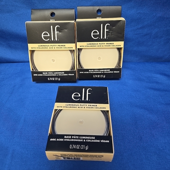 ELF Other - 3pc Lot Elf Luminous Putty Primer With Hyaluronic Acid & Vegan Collagen 85910